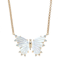 FREEDOM Butterfly Effect in White Mother of Pearl
