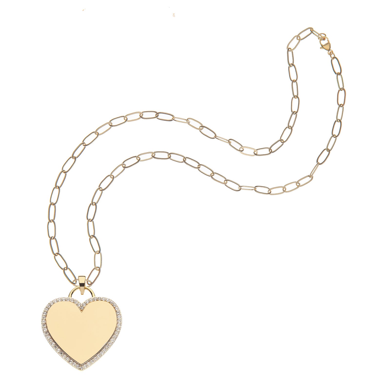 Never Enough LOVE Heart Pendant