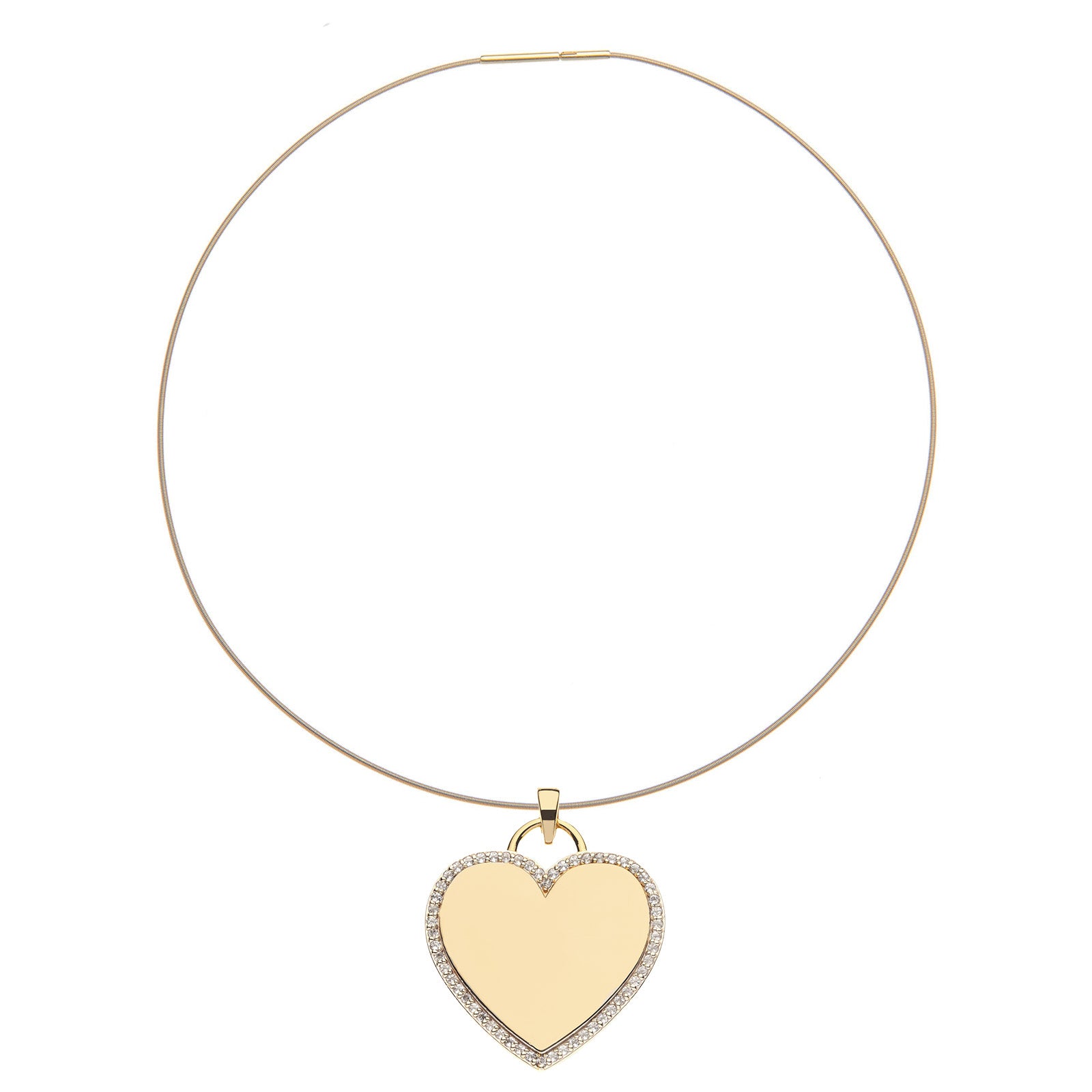 Never Enough LOVE Heart Pendant