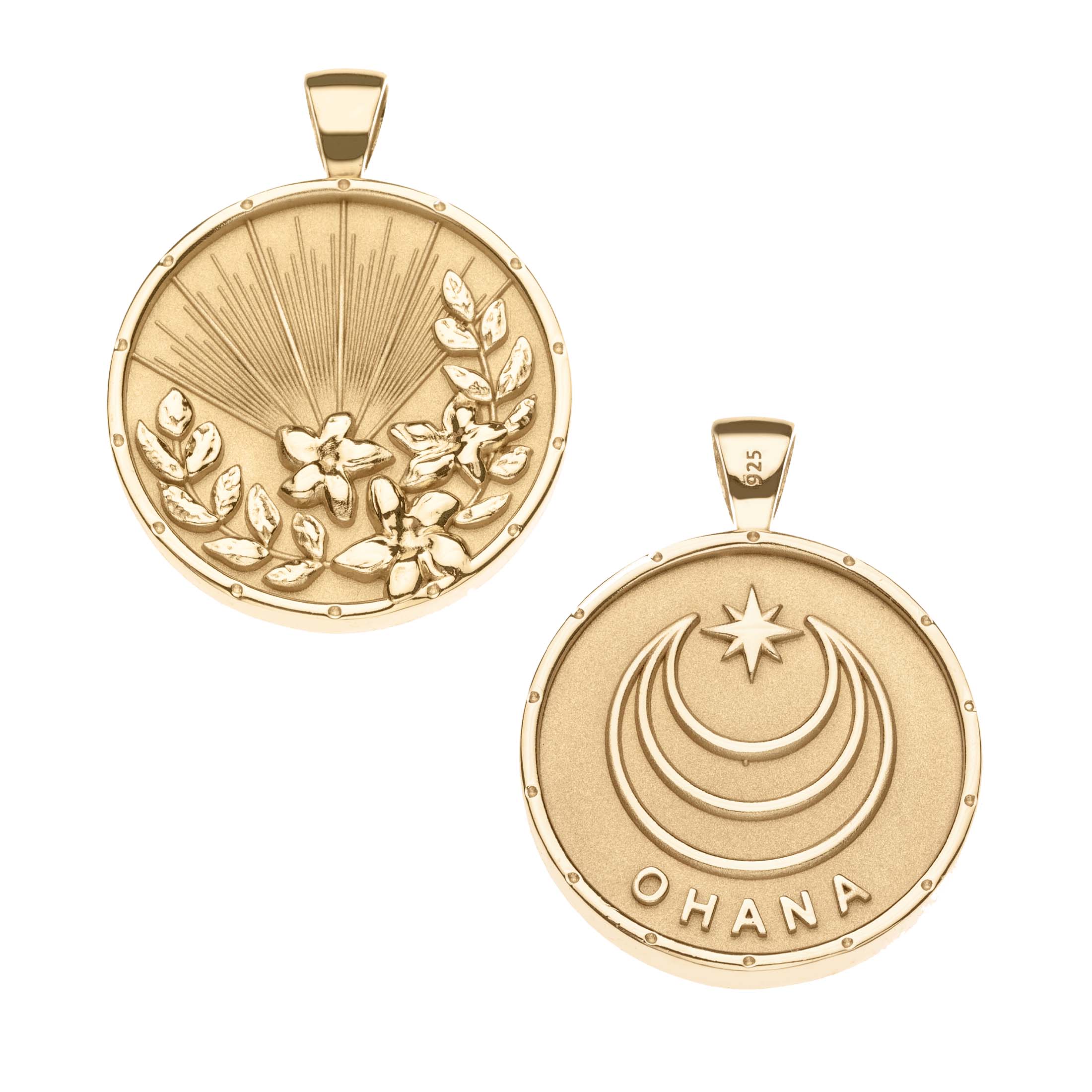 Pendant Coin Necklace Location - OHANA – Jane Win Jewelry