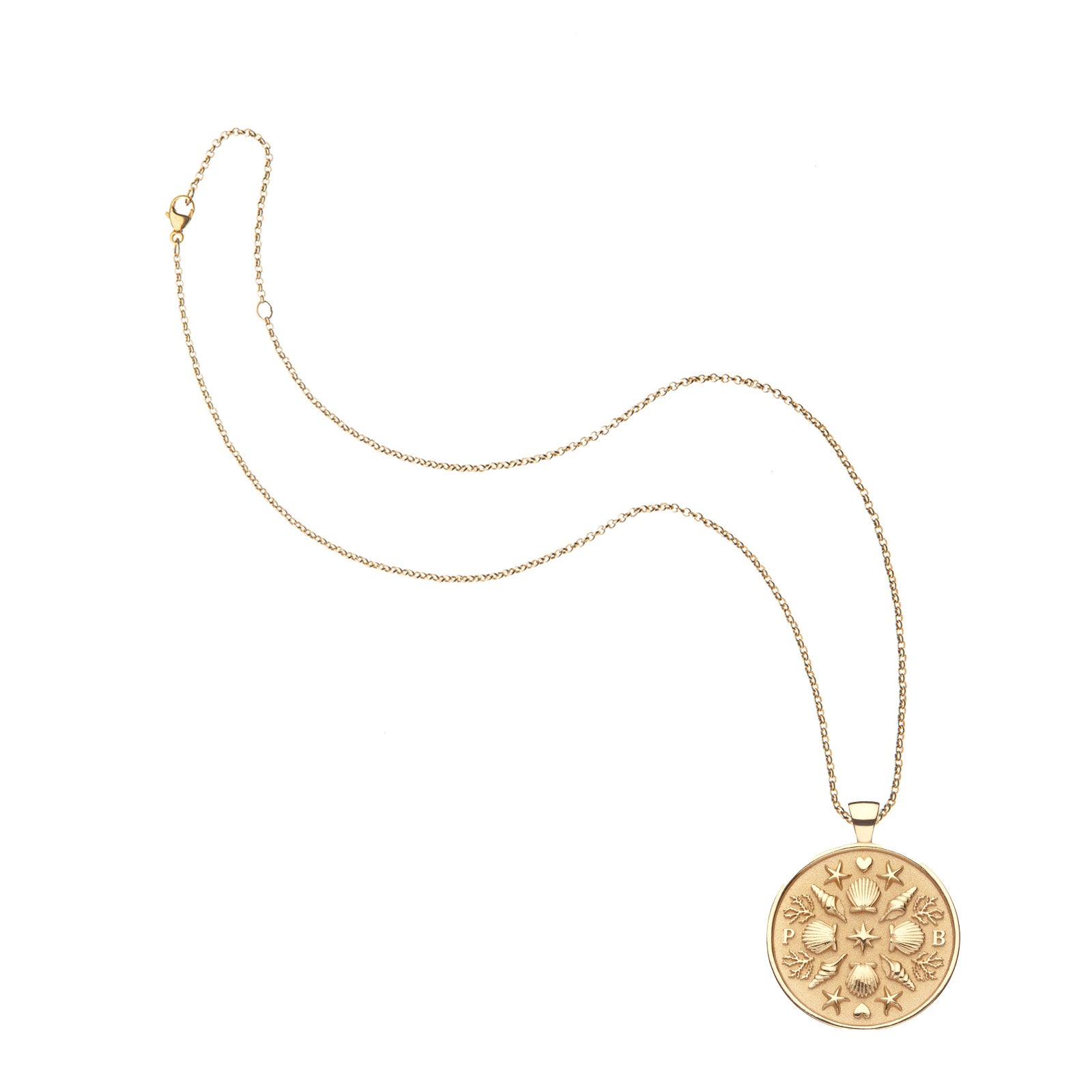 Pendant Coin Necklace Location - PALM BEACH – Jane Win Jewelry