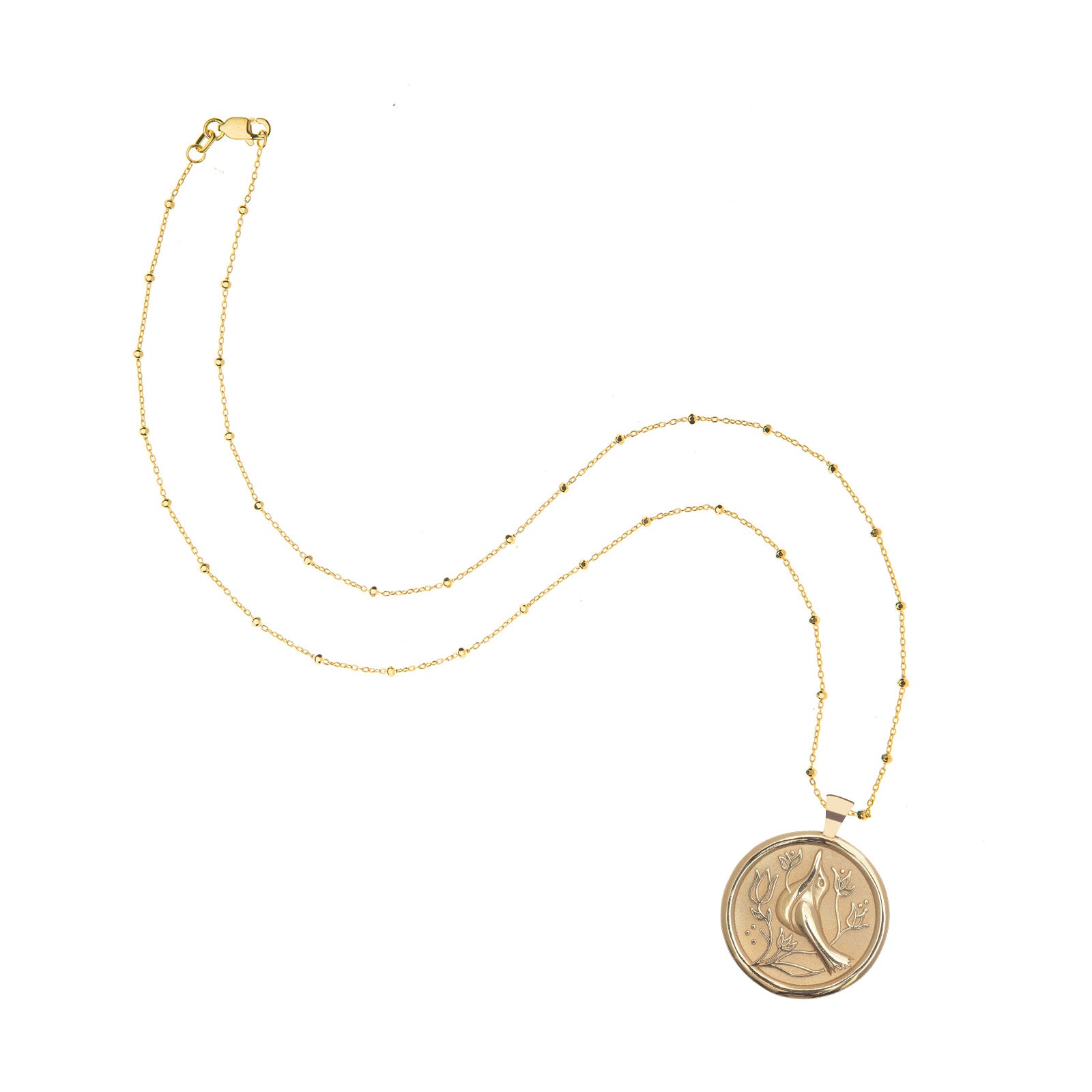 PEACE JW Original Pendant Coin in Solid Gold – Jane Win Jewelry