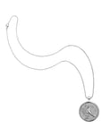 Silver original Peace coin on classic rolo chain