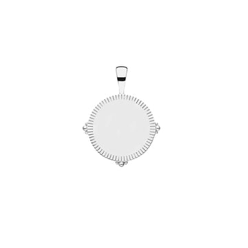 Personalized Petite Coin Pendant in Silver SALE
