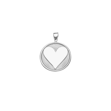 LOVE Petite Hearts Find Me Pendant (Monogrammable) in Silver