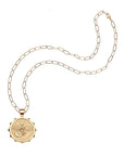 Protect eagle small pendant on the drawn link chain