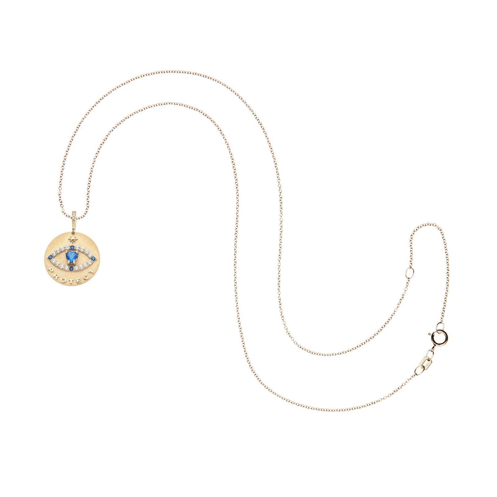 PROTECT Eye of Wisdom Pendant in Solid Gold