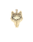 Back of protect fox head pendant