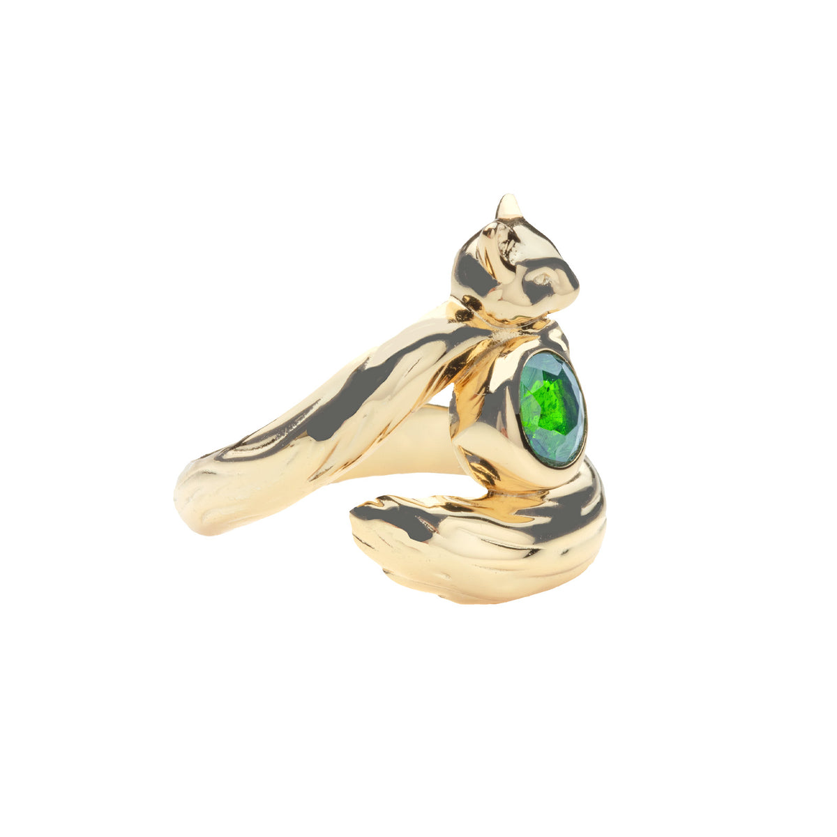 Side view of protect fox ring
