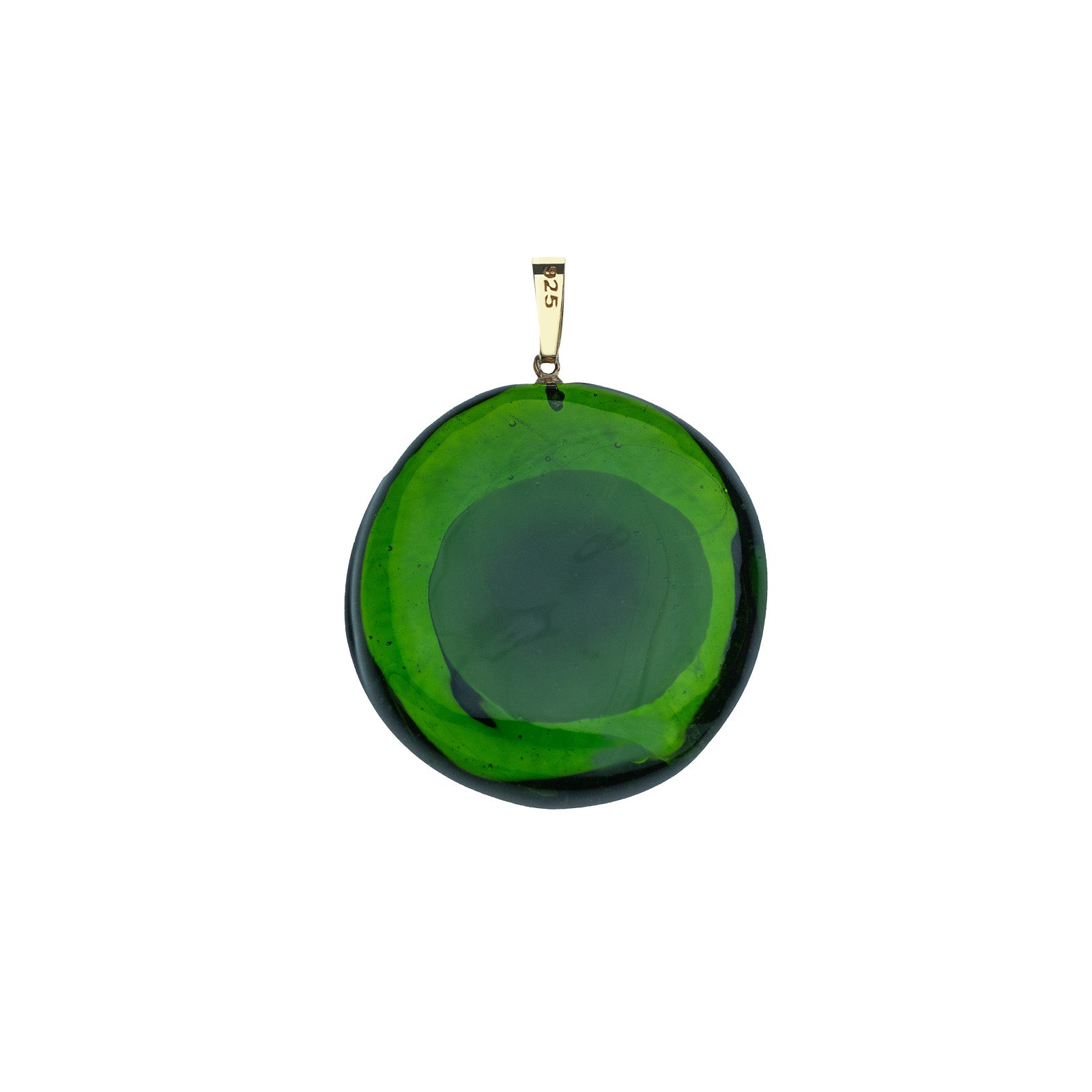 Back of protect glass eye pendant