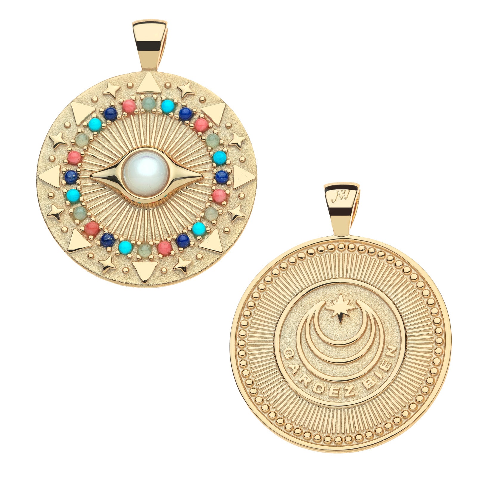 PROTECT Gleaming Eye Pendant in Sorbet