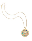 Protect gleaming eye pendant on the classic rolo