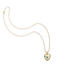 Protect hold my heart pendant on the classic rolo chain