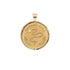Gold Coin Pendant with Snake and French Gardez Bien (translation Guard Well)