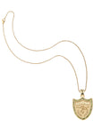 Protect shield pendant on the classic rolo chain