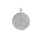 Silver Coin Pendant with Snake and French Gardez Bien (translation Guard Well)