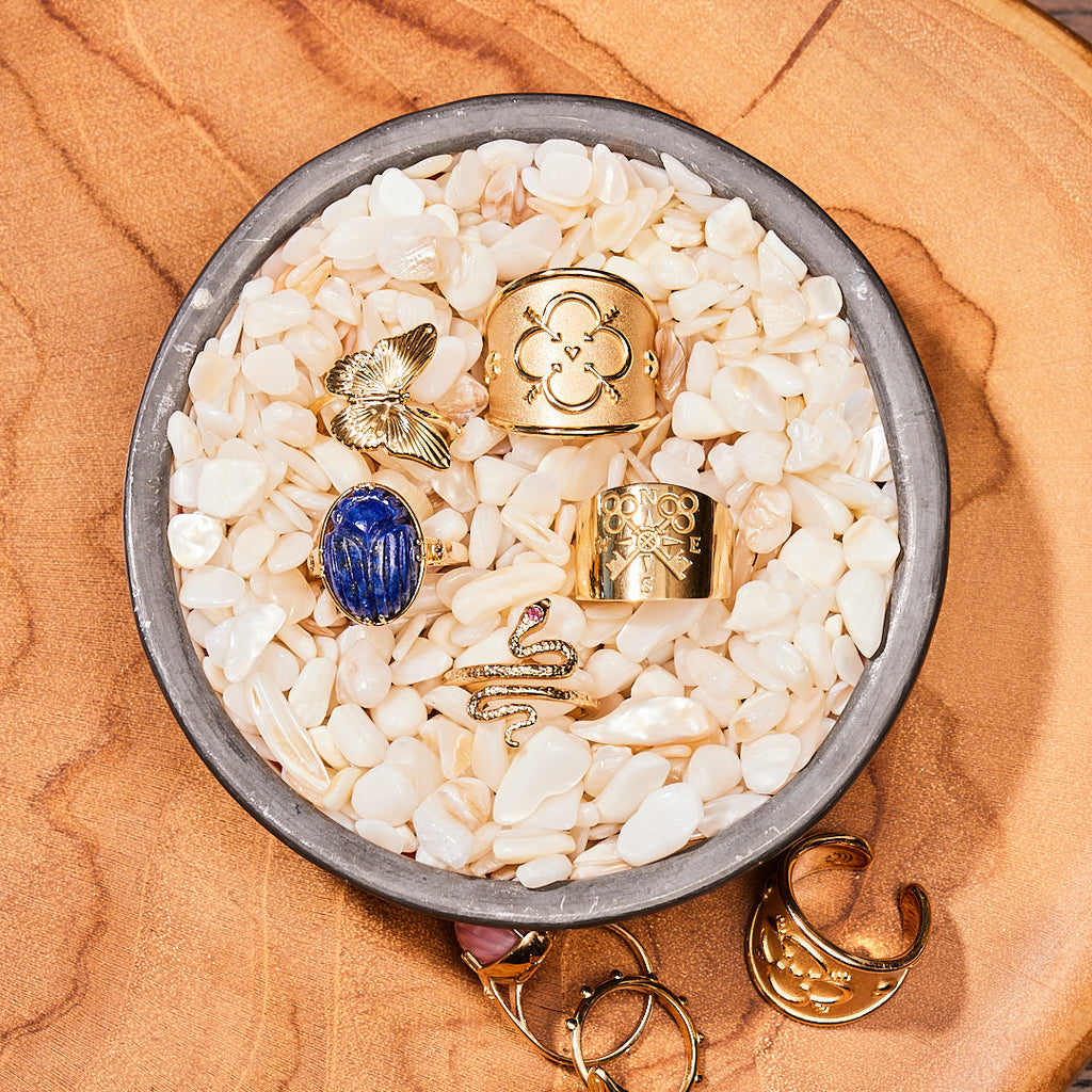 PROTECT JW Gold Scarab Cuff main image 1
