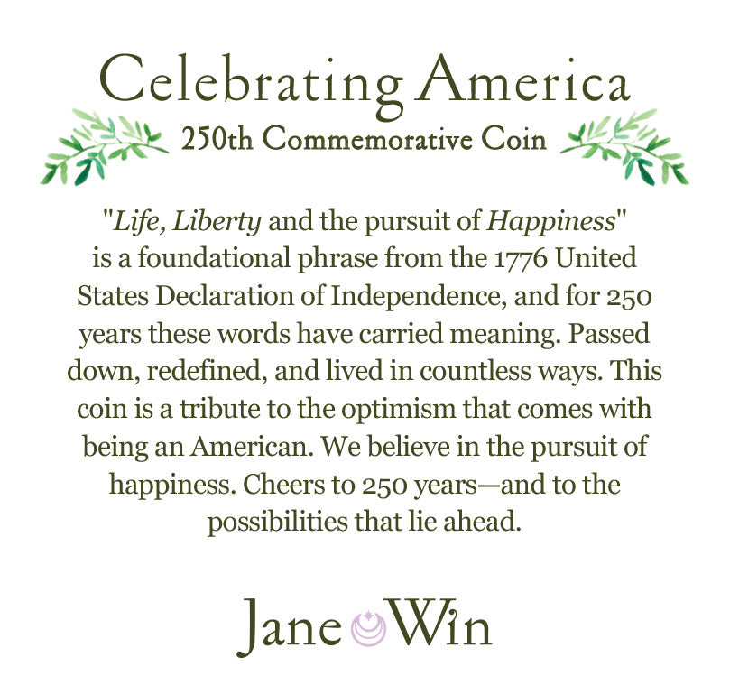 salute to america 250 limited edition cards LIMITED EDITION 250TH PROTECT Eagle JW Small Embellished Coin – Jane Win  Jewelry