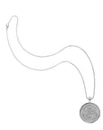 Silver Original Protect Coin Pendant on classic rolo chain