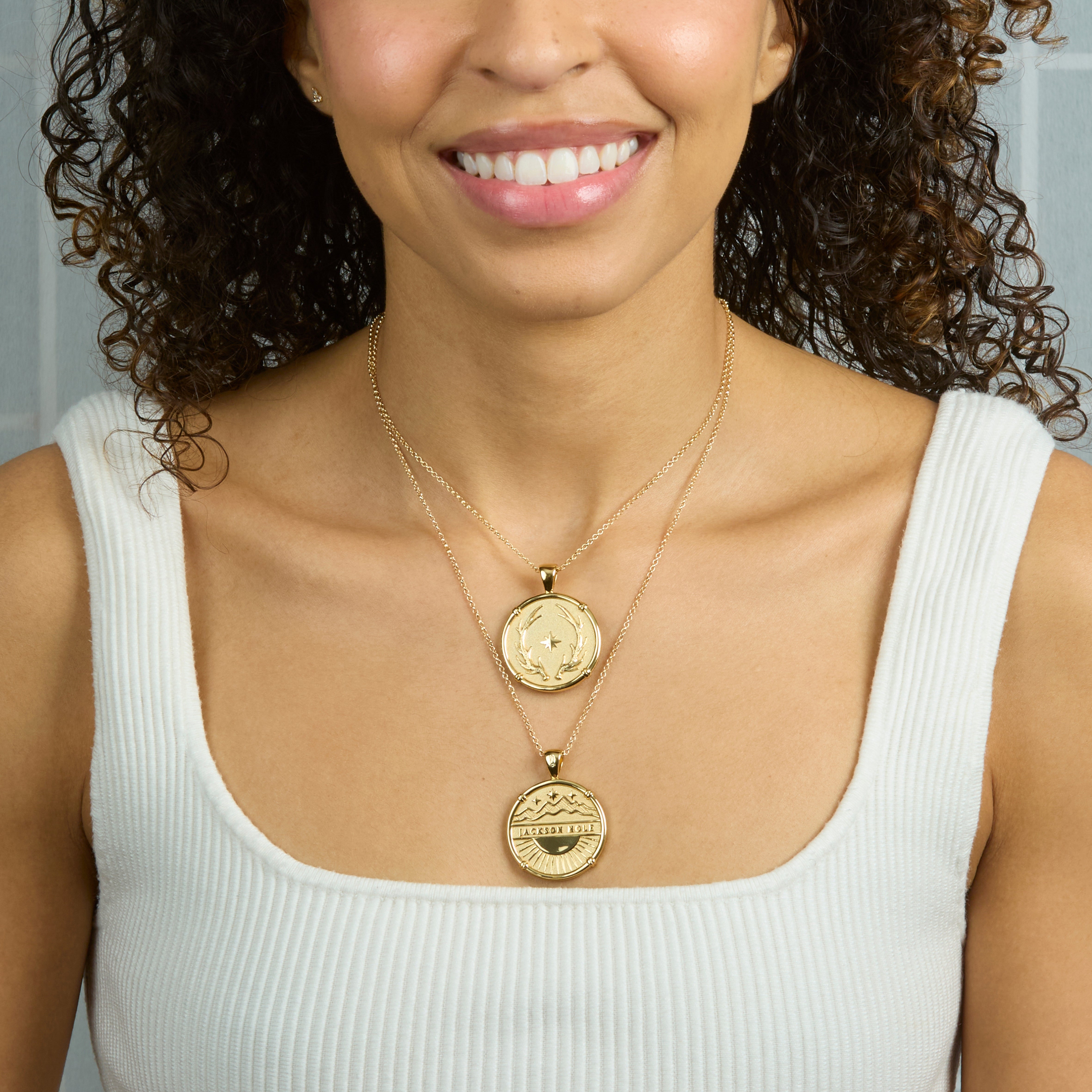 JACKSON HOLE JW Original Pendant Coin – Jane Win Jewelry