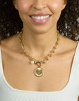 In a Knot Chain with Rose Quartz Bead
