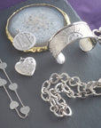 HOPE Through All the Seasons Heart Pendant in Silver