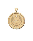 Gold coin back featuring moon and star design with the word "forever" underneath