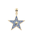 TEXAS JW Star Pendant with Blue Enamel