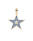 TEXAS JW Star Pendant with Blue Enamel