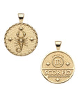 SCORPIO JW Small Zodiac Pendant Coin - Oct 23 - Nov 21
