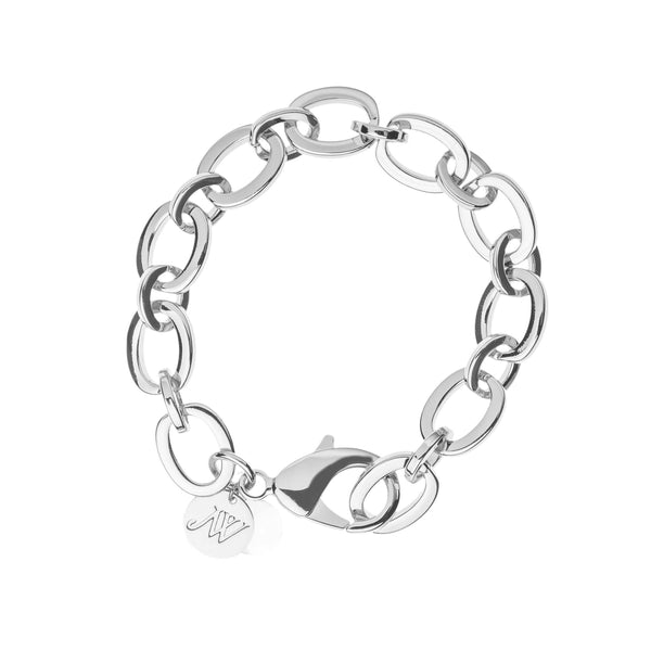 【TKMC】OVY Silver Chain Bracelet（M） SilverChunkyLinkwithMOP_grande