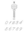 FOREVER Engravable Key Pendant in Silver