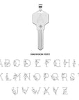 FOREVER Engravable Key Pendant in Silver