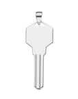 FOREVER Engravable Key Pendant in Silver