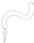 FOREVER Engravable Key Pendant in Silver