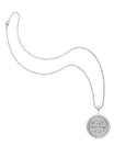 SISTERS Forever Petite Embellished Coin Pendant in Silver