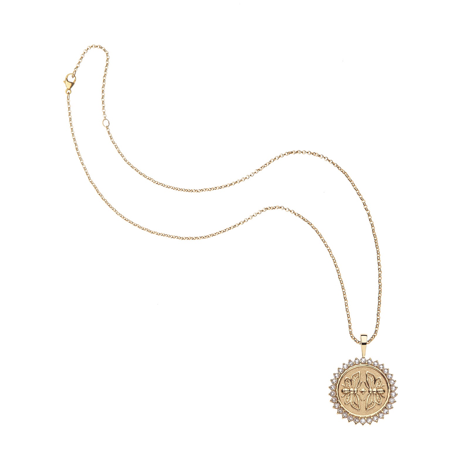 SISTERS Forever Petite Embellished Coin Pendant