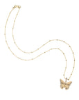 JW x House of Harris FREEDOM Petite Shimmer Wing Butterfly in Solid Gold