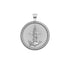 Silver Coin Pendant with Anchor, rope, and hidden starfish illustrations