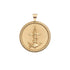 Gold Coin Pendant with Anchor, rope, and hidden starfish illustrations