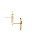 Side view of the strong apollo earrings