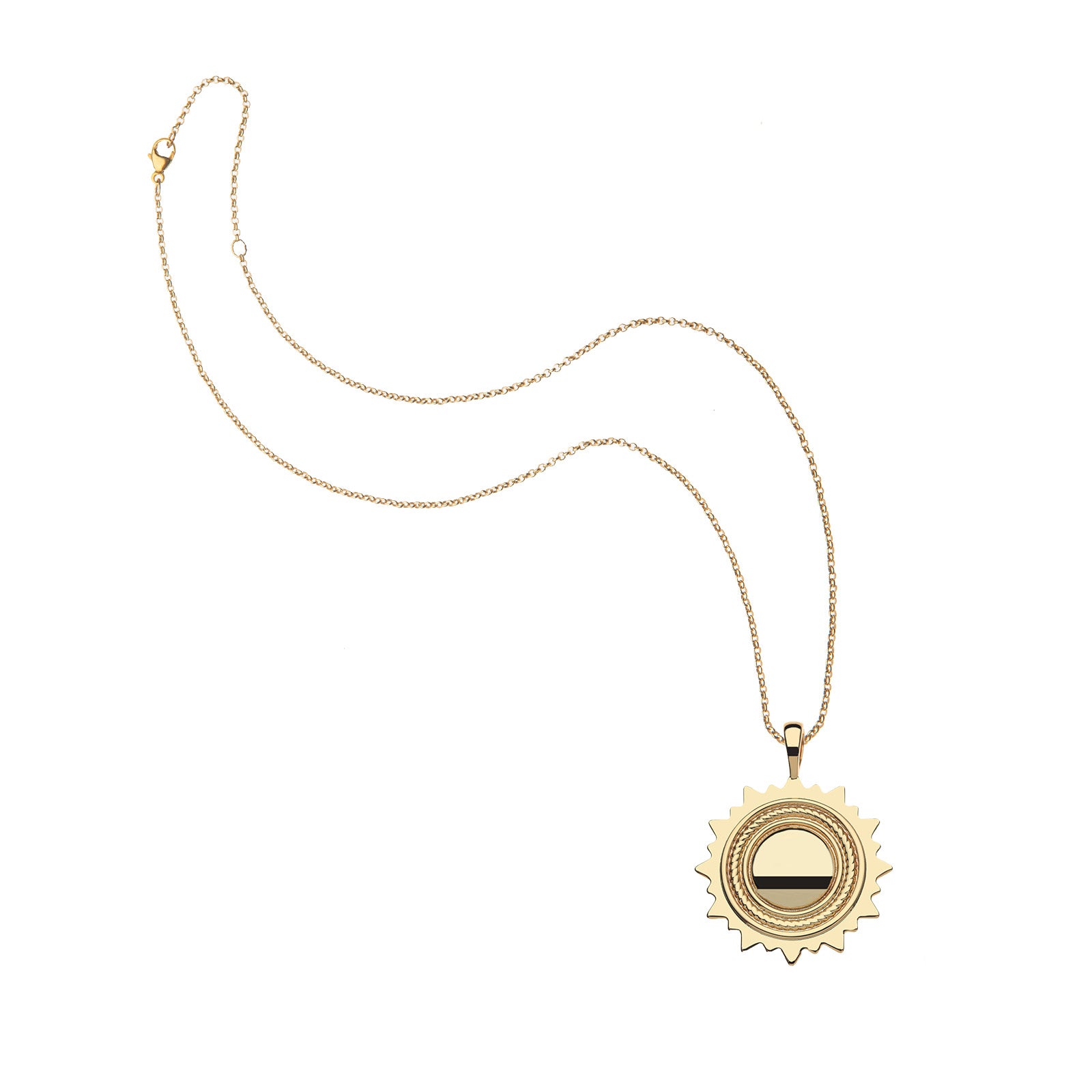 Strong apollo pendant on the classic rolo chain