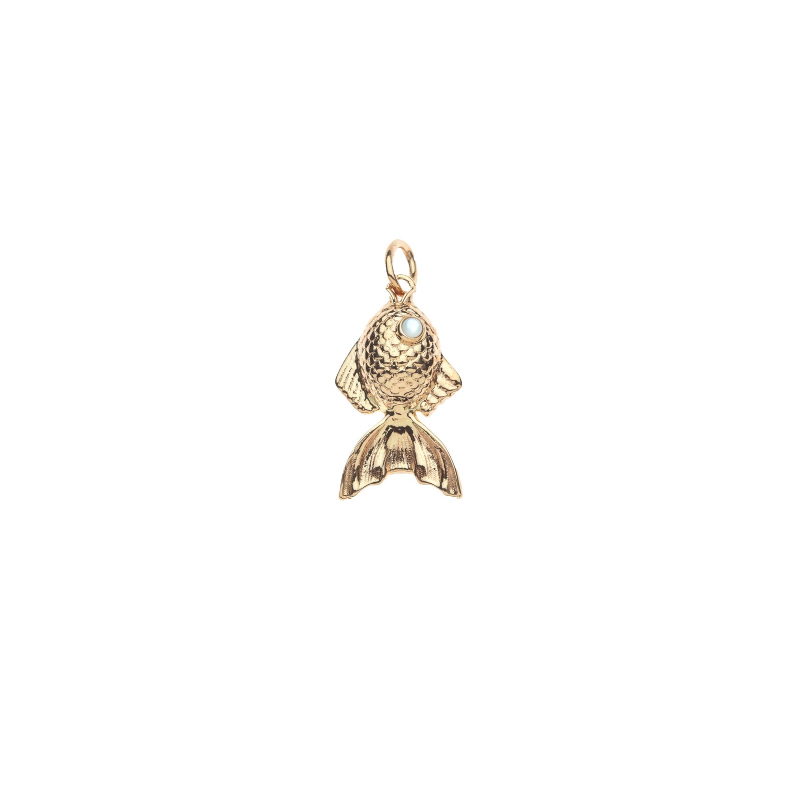 Goldfish charm with mother of pearl eye