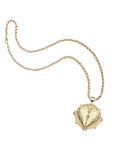 Strong love of the sea coin on the grande rolo chain