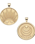 STRONG JW Original Pendant Coin (Rising Sun) in Solid Gold