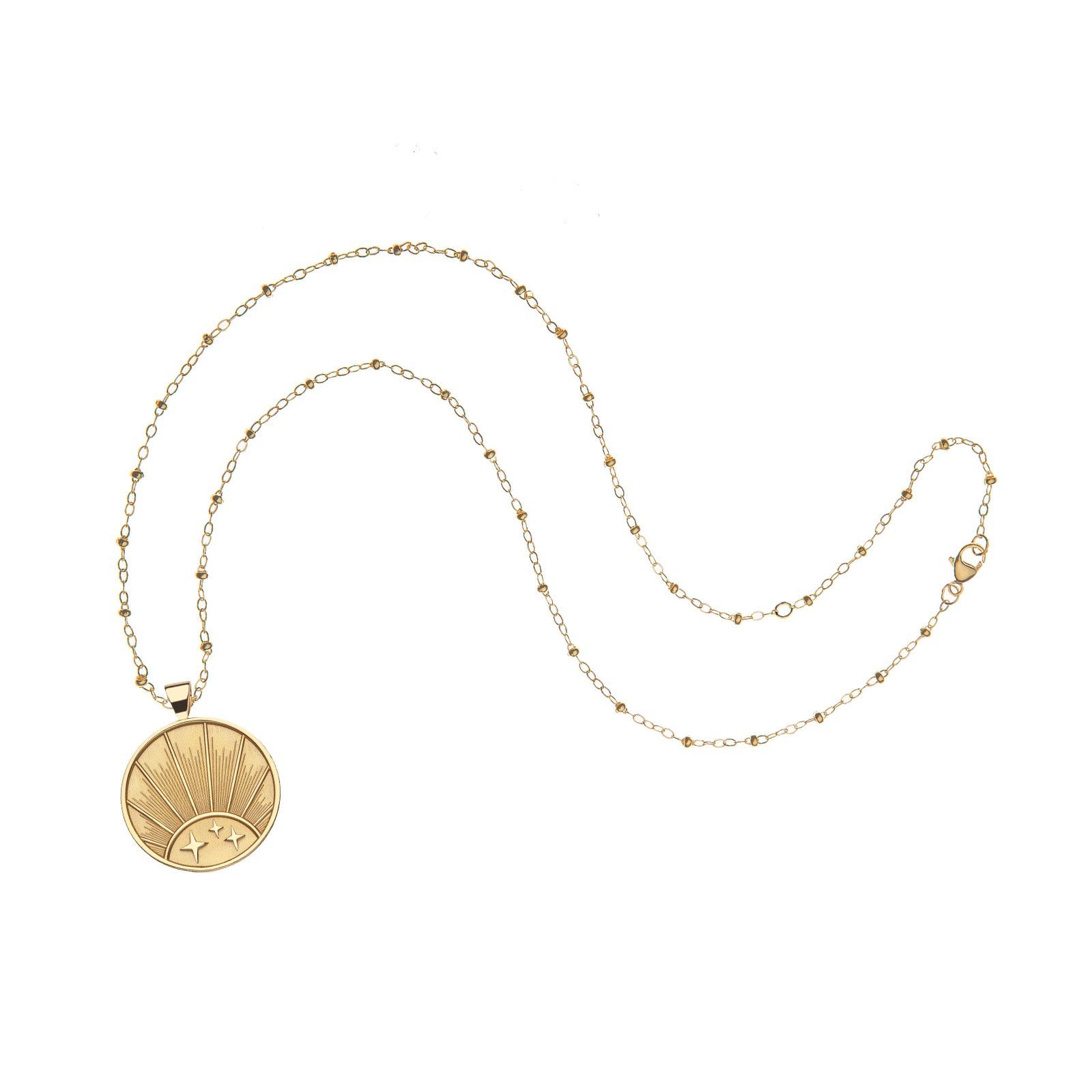 STRONG JW Small Pendant Coin (Rising Sun)