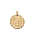STRONG JW Small Pendant Coin (Anchor) in Solid Gold