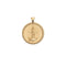 Gold Coin Pendant with Anchor, rope, and hidden starfish illustrations