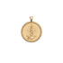 Gold Coin Pendant with Anchor, rope, and hidden starfish illustrations