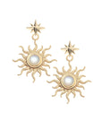 STRONG Sun Rays Earrings in Mother of Pearl